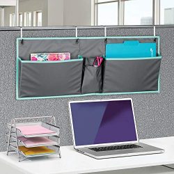 mDesign Fabric Hanging Home Office, Cubicle Storage Organizer