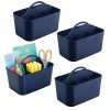 mDesign Small Office Storage Organizer Utility Tote Caddy Holder