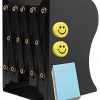Qualsen Book Ends, Metal Iron Adjustable Book Stands Book