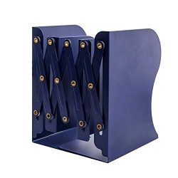 JIARI Simple Nature Style Blue Decorative Metal Iron Bookends Holder