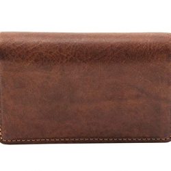 Tony Perotti Unisex Italian Cow Leather Front Pocket Business and Credit Card Case