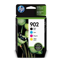 HP 902 Black, Cyan, Magenta & Yellow Ink Cartridges, 4 Cartridges