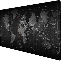 Duboon Large Gaming Mouse Pad Desk Mat Protector 47.2x15.7IN & Non- Slip Extended Smooth Mouse Mat Blotter Comfortable Writing Surface (120x40 map)