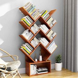 Bookcases and Book Shelves 14 Shelf Tree Bookshelf MDF Black Small Book
