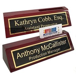 Personalized Engraved Business Desk Name Plate