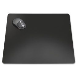 Artistic 24" x 36" Rhinolin II Ultra-Smooth Writing Pad Desk Mat with Exclusive Microban Antimicrobial Protection, Black