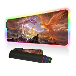 BigTech RGB Gaming Mouse Pad with 10 Lighting Modes Extended Mat Desk