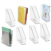 mDesign Plastic File Folder Bin Storage Organizer - Vertical with Handle