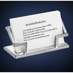ArtsOnDesk Modern Art Business Card Holder St201 Stainless Steel