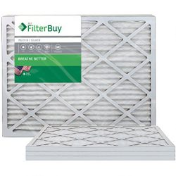 FilterBuy 30x30x1 MERV 8 Pleated AC Furnace Air Filter, (Pack of 4 Filters)