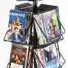 Rotating Display Rack with Eight Pockets for Countertop Use