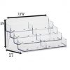 Source One 8 Pocket Desktop Clear Acrylic Business Card Holder