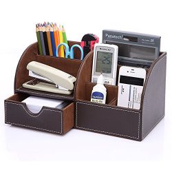 KINGFOM Desk Organizer Set 9 PCS Office Supplies Set File Holder Cabinet