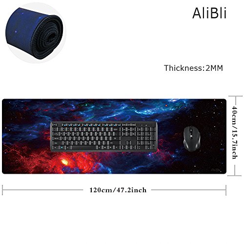 AliBli Large Gaming Mouse Pad XXL Extended Mat Desk Pad Mousepad Long ...