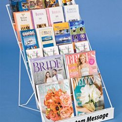 Displays2go Tabletop Literature Organizer for Magazines & Brochures