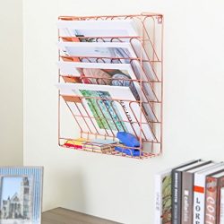 New Superbpag Hanging File Organizer, 6 Tier Wall Mount Document