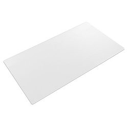 Desk Pad Clear, Fleeken Non-Slip PVC Soft Writing Mat - 34 x17 Inches Round Edges