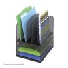Safco Products Onyx Mesh 5 Sorter/3 Tray Desktop Organizer