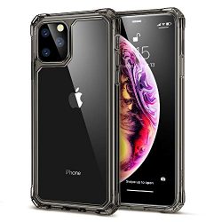 ESR Air Armor Designed for iPhone 11 Pro Max Case [Shock-Absorbing] [Scratch-Resistant] [Military Grade Protection] Hard PC + Flexible TPU Frame, for The iPhone 11 Pro Max (2019), Transparent Black