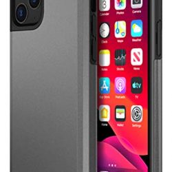 Protanium Case Designed for Apple iPhone 11 Pro Case (2019) (5.8-inch) Heavy Duty Protection/Shock Absorption/Dual Layer TPU/Rigid Back Armor/Scratch Resistant/Reinforced Corner Frame - Gunmetal
