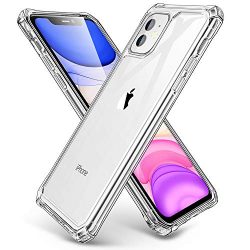 ESR Air Armor Designed for iPhone 11 Case [Shock-Absorbing] [Scratch-Resistant] [Military Grade Protection] Hard PC + Flexible TPU Frame, for The iPhone 11, Clear
