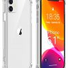Vapesoon iPhone 11 Case,Ultra-Thin HD Clear Slim Soft TPU Protective Case, Hard PC Back + Soft TPU Frame Shock-Absorption Anti-Scratch Cover Cases for iPhone 11 (6.1 inch) 2019-Clear