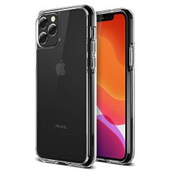 Trianium Clarium Series Designed for Apple iPhone 11 Pro Case (2019, 5.8"), TPU Cushion Frame Protection Case and Hybrid Rigid Backing Cover (Work with Most Screen Protector) - Clear