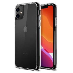 Trianium Clarium Series Designed for Apple iPhone 11 Case (2019, 6.1"), TPU Cushion Frame Protection Case and Hybrid Rigid Backing Cover (Work with Most Screen Protector) - Clear