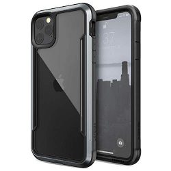 Defense Shield Series, iPhone 11 Pro Max Case - Military Grade Drop Tested, Anodized Aluminum, TPU, and Polycarbonate Protective Case for Apple iPhone 11 Pro Max, (Black)