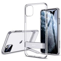 ESR Metal Kickstand Designed for iPhone 11 Pro Case, [Vertical and Horizontal Stand] [Reinforced Drop Protection] Flexible TPU Soft Back for iPhone 11 Pro (2019 Release), Clear