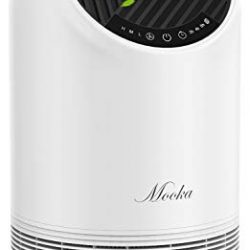 Mooka True HEPA Air Purifier for Home Up to 323ft², 360° Deep Purification, Ozone Free Air Cleaner for Allergies, Pets, Smokers, Mold, Odor Eliminators for Bedroom Large Room, Filter Reminder & Timer
