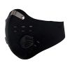 Cvmnkljfger Anti-Infection Safety Equipment Men Women Air Filter Sport Half Face Mask for Train Bicycle Cycling Bike Running Jogging Facemask Anti Fog Pollution Mask (Color : Black)