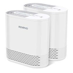 RENPHO Air Purifier for Home Allergies and Pets, Air Purifiers for Bedroom with True HEPA Filter, Air Cleaner for Smokers Office Child Room, Eliminates Allergens Odors Mold Dust Pet Dander,2 Pack
