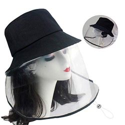 Protective Facial mask,Particulate Respirator,Anti-Spitting Splash hat. Isolation Anti-Pollution hat, Windproof Sand dustproof Windshield Fisherman hat