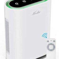 MOOKA True HEPA+ Air Purifier, Large Room to 540ft², 6-Point Filtration, Odor Eliminator for Allergies and Pets, Ionic & UV-C Sterilizer, Air Cleaner for Office & Home, Rid of Virus, Mold, Smoke, Odor