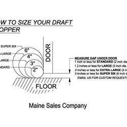 Draft Stopper - Buckwheat Hull - Carbon - 3" x 32" (for a 30" Space)