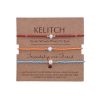 KELITCH 3 Pcs Shell Pearl Seed Beads Friendship Bracelets Handmade Adjustable String Bracelet #A