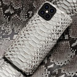 Python Leather Phone Case For iPhone 12 Pro Max