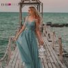Neck Lace Applique Formal Wedding Party Dress
