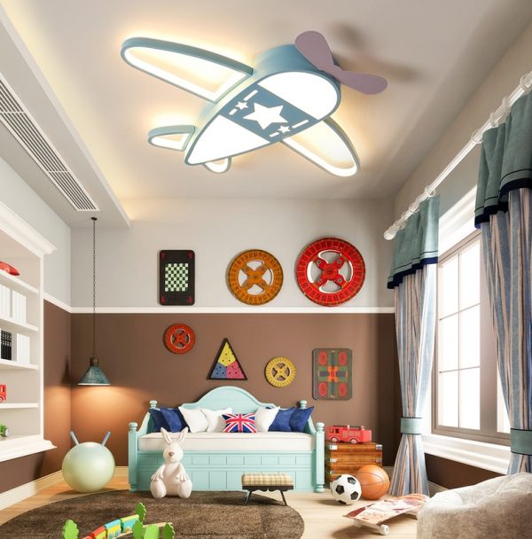 Plane Nordic kids bedroom Led ceiling lights