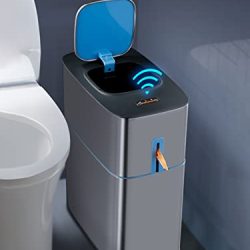 Motion Sensor Bathroom Trash Cans with Lids