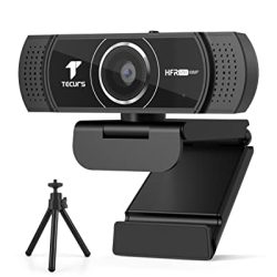 Tripod Webcam with Privacy Cover for Streaming