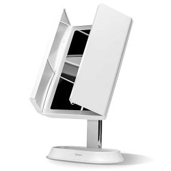 Rechargeable Folding Lighted Makeup Mirror