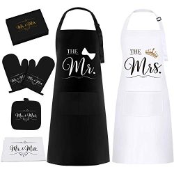 Mr & Mrs Aprons Gift Set for Couple