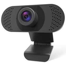 1080P Webcam with Microphone with Auto Light Correction