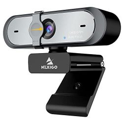 60FPS Webcam with Software Control, Dual Microphone & Cover