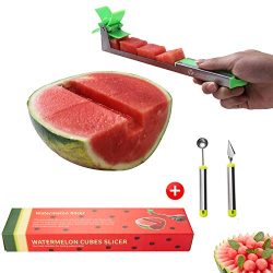 Watermelon cubes slicer and corer