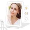 Touch Sensor Lighted Travel Makeup Vanity Mirror