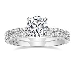 Promise round rings for Wedding