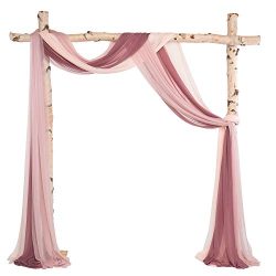 Rose Color Wedding Arch Draping Fabric